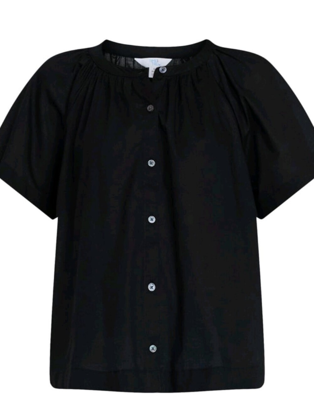 Time and Tru Women's Size XS (0-2) Cotton Button Up Blouse Short Sleeves NWT